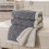Heated Blanket for Sofa Bed Yellow 3D Grid Design 4