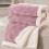 Heated Blanket for Sofa Bed Yellow 3D Grid Design 5