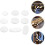 9pcs Saxophone Key Button Shell Buttons White Sturdy Craftsmanship Beautiful Generous Style Saxophone Accessory 8