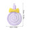 Purple kids hand towel with hanging loop, soft absorbent 2