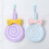 Purple kids hand towel with hanging loop, soft absorbent 3