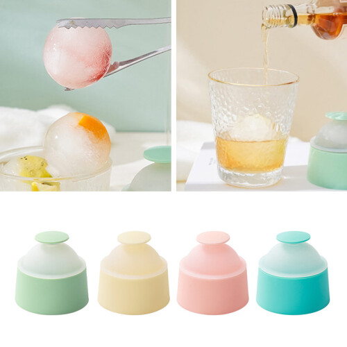 Formă de bile de gheață pentru whisky, silicon alimentar, pachet de 1 1