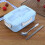 Geïsoleerde lunchbox, draagbare lunchboxset voor studenten 2