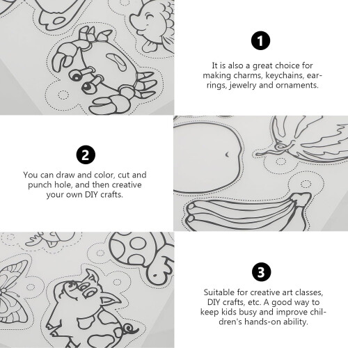 5 Stück Schrumpffolien für DIY-Kunstprojekte 2