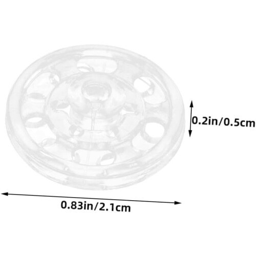 80sets Invisible Plastic Snap Buttons Sew Fasteners for DIY Sewing Projects Round Buttons 1