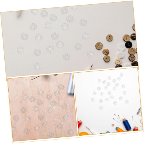 80sets Invisible Plastic Snap Buttons Sew Fasteners for DIY Sewing Projects Round Buttons 2