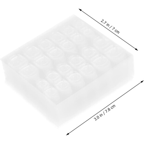 50 hojas de pegatinas autoadhesivas reutilizables para uñas postizas, resistentes al agua. 1