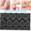 50 hojas de pegatinas autoadhesivas reutilizables para uñas postizas, resistentes al agua. 5