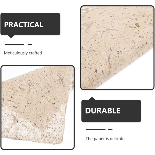 Rent handgjort barkpapper 28x39cm 2 st mångsidigt konstmålningspapper 2