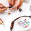 200 PCs Mixto Cor Star Beads 8mm e Coração forma Beads 6mm 3