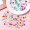 200 PCs Mixto Cor Star Beads 8mm e Coração forma Beads 6mm 6