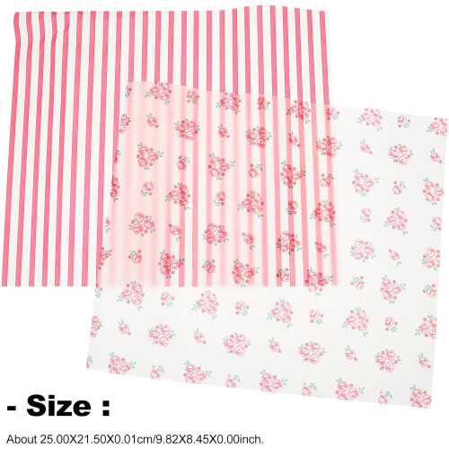100 Sheets Wax Paper for Baking Oil-Proof Waterproof Assorted Color Wrappers Suitable 1