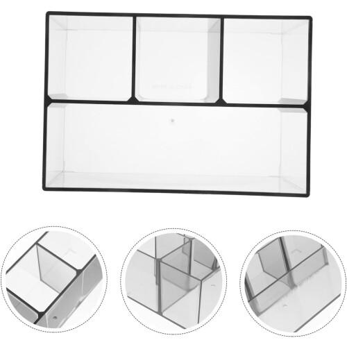 Makeup Brush Organizer for Vanity with 4 Compartments, Cosmetic Storage Container Pencil Holder 2