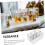 Makeup Brush Organizer for Vanity with 4 Compartments, Cosmetic Storage Container Pencil Holder 4