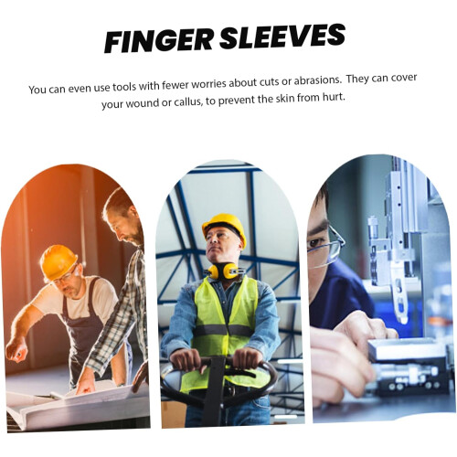 80pcs Multi-function Finger Protectors Wear-resistant Rubber Finger Covers Compact Cots 2