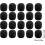 Bonnette anti-vent pour microphone cravate, en mousse noire, lot de 80 2