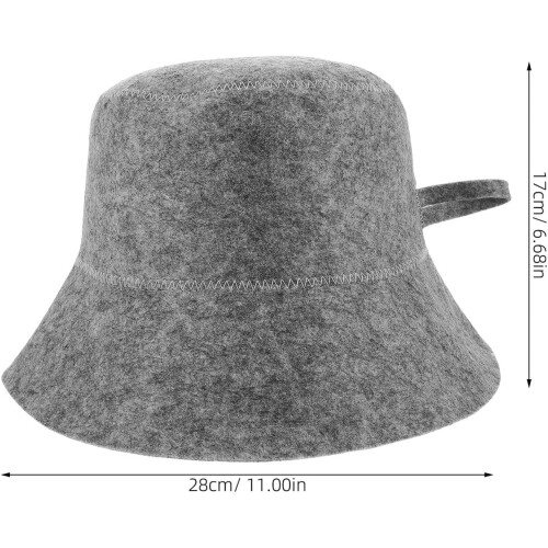 Russian Spa Hat Wool Felt Sauna Hair Drying Cap Protective Hat Use in Steam 1