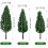 24pcs Miniature Simulated Trees Set for Model Railway Scenery, 7.5cm–9.5cm Mini Trees Models 5