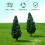 24pcs Miniature Simulated Trees Set for Model Railway Scenery, 7.5cm–9.5cm Mini Trees Models 8
