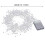 Guirlande lumineuse de Noël à perles LED – Blanche, à piles, 4