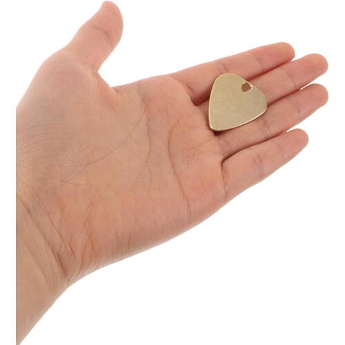 5 Pcs Metal Guitar Picks Stainless Steel Responsive Control Versatile Use Assorted Color 2
