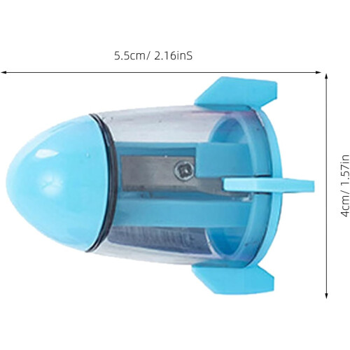 24 taille-crayons portables en forme de fusée, mini taille-crayons manuels 1