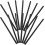 24pcs Black Wooden Hb Pencils with Eraser Tips, Solid Handheld Writing Pencils and Students 6