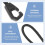 100pcs Black Zipper Pull Rope Replacement Kit for Clothing Luggage Suitcase 3