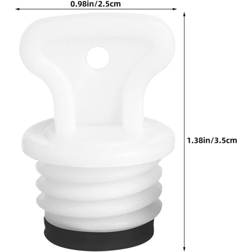 8pcs Leakproof Rubber Stopper Caps Replacement Hot Water Bottle Lid Plug 1