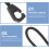 100pcs Black Zipper Pull Rope Replacement Kit for Clothing Luggage Suitcase 8