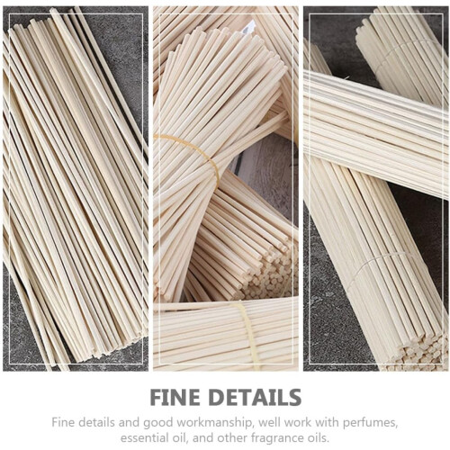 100 bâtonnets diffuseurs remplaçables, usage quotidien, en bois de 10 cm, sans feu, décoratifs. 2