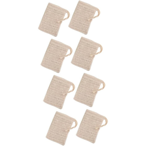 8pcs Exfoliating Soap Pouch Scrubbing Net for Bath Shower Mesh Holder 1