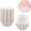 100 Einweg-Papierförmchen für Cupcakes, weiße Muffinförmchen, formstabil 6