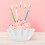 100 Einweg-Papierförmchen für Cupcakes, weiße Muffinförmchen, formstabil 7
