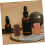 5-delige aromatherapie diffuser set van hout: kleine etherische olie diffuser cilinders van beukenhout. 5
