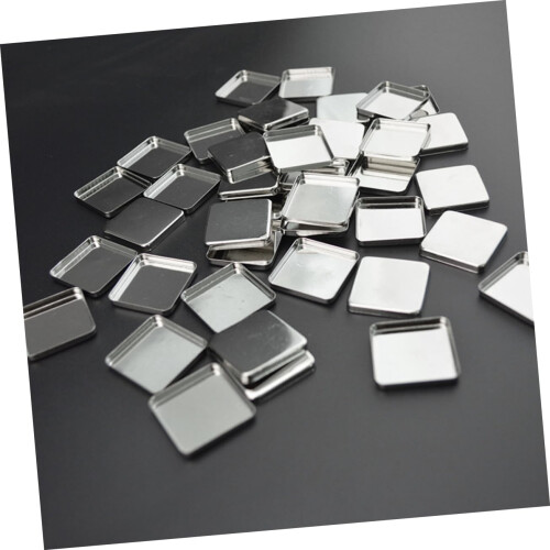 Metal Pans for Eyeshadow and Blusher 56pcs Empty Square 26x26x5mm 2