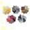 5 Packs Small Handmade Cotton Fabrics Colorful Printed Patchwork Squares 25x25cm 6