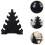 5-Tier Dumbbell Holder Stand with Large Leaf Design, Hand Weights Storage Rack 5