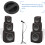 8pcs Audio Speaker Handles Round Abs Cabinet Handle Black 146x38mm 4