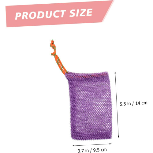 8pcs Mesh Soap Bag for Bathroom Hanging Foaming Soap Pouch Drawstring 2