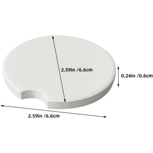 Sublimation Ceramic Blanks Easy Cleaning 24pcs Round Shape Protect Car Cup Holders 1