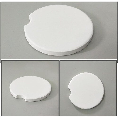 Sublimation Ceramic Blanks Easy Cleaning 24pcs Round Shape Protect Car Cup Holders 2