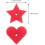 100Pcs Silicone Heart Star Shape Earring Backs Secure Locking Replacement Ear Jewelry Backs 2