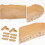 100pcs Decorative Boat Shaped Baking Cups Non-Sticky Grease-Proof Cake Paper Liners 8