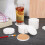 24 Pcs Ceramic Car Coasters Round Sublimation Blanks with Non-Fade Surface 5