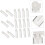 100pcs 1ml Mini Perfume Sample Bottles Glass Refillable Cosmetic Sub Bottles 5