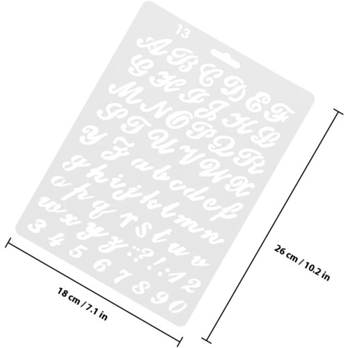 stencil grandi e riutilizzabili con lettere e numeri per dipingere, stencil in plastica con lettere 1