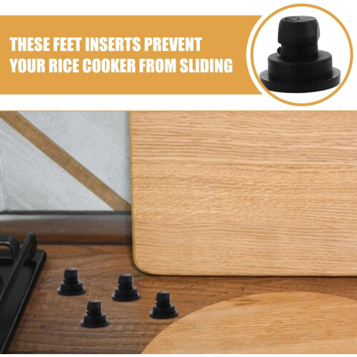 Rubber Feet Replacement Pot Inserts 8pcs Wear-resistant and Maintain Shape Simple and Elegant Design 2