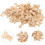 100pcs Chic Bone Shape Wood Buttons Handmade Multipurpose DIY Craft Buttons 7