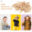 100pcs Chic Bone Shape Wood Buttons Handmade Multipurpose DIY Craft Buttons 8
